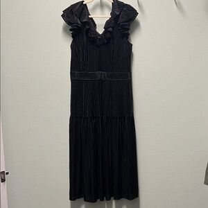 Draper James Elegant Black Ruffled Women's Dress